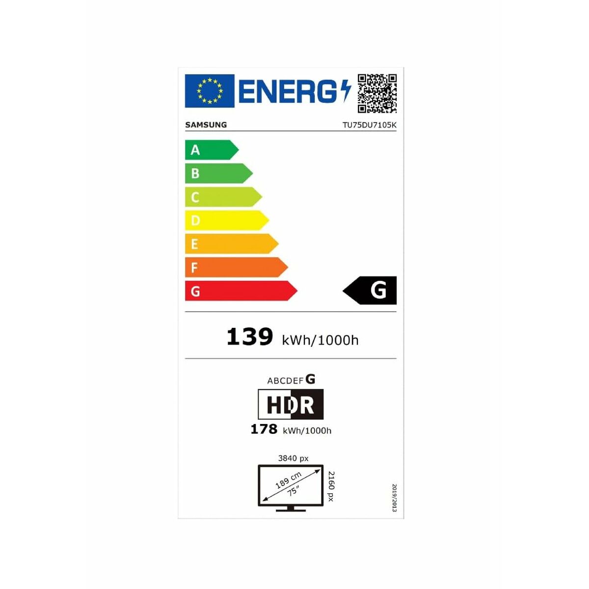 Afbeeldingen van Smart TV Samsung TU75DU7105KX 75 75" 4K Ultra HD LED HDR HDR10+