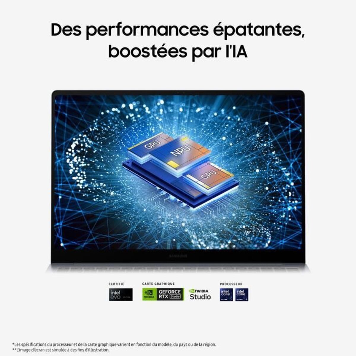 Image de Laptop Samsung 16" Intel Core Ultra 7 155H 32 GB RAM 1 TB SSD Nvidia Geforce RTX 4050