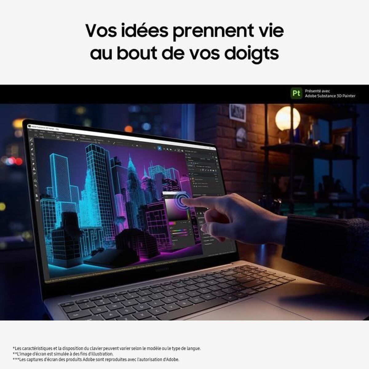 Image de Laptop Samsung 16" Intel Core Ultra 7 155H 32 GB RAM 1 TB SSD Nvidia Geforce RTX 4050