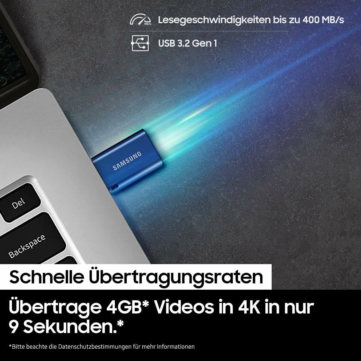 Afbeeldingen van USB stick Samsung MUF-512DA4/APC Grey 512 GB
