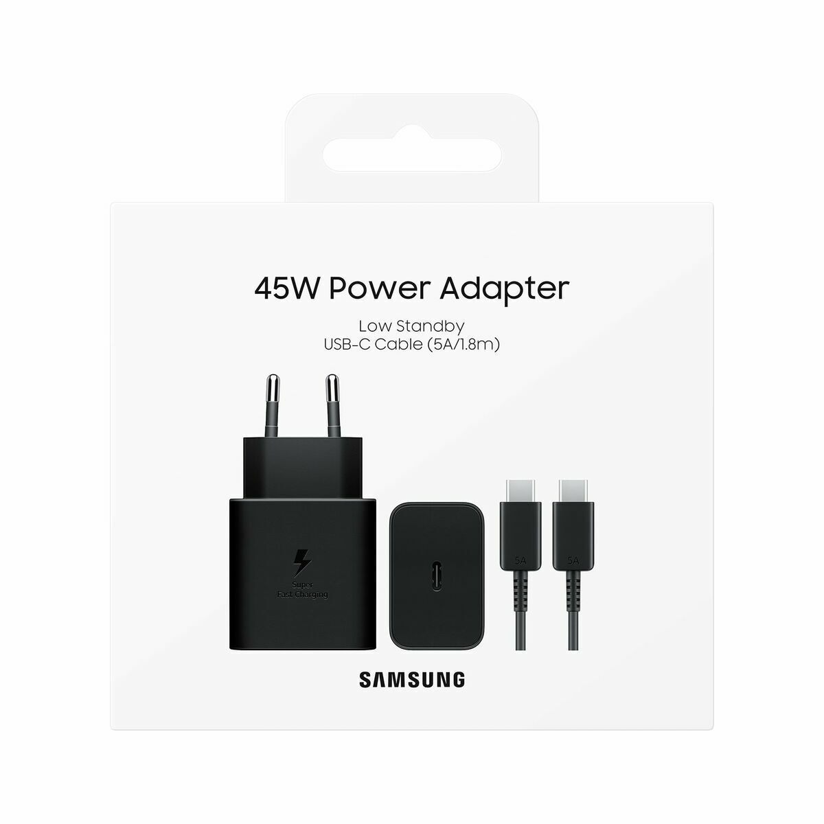 Wall Charger Samsung EP-T4511XBEGEU Black 45 W