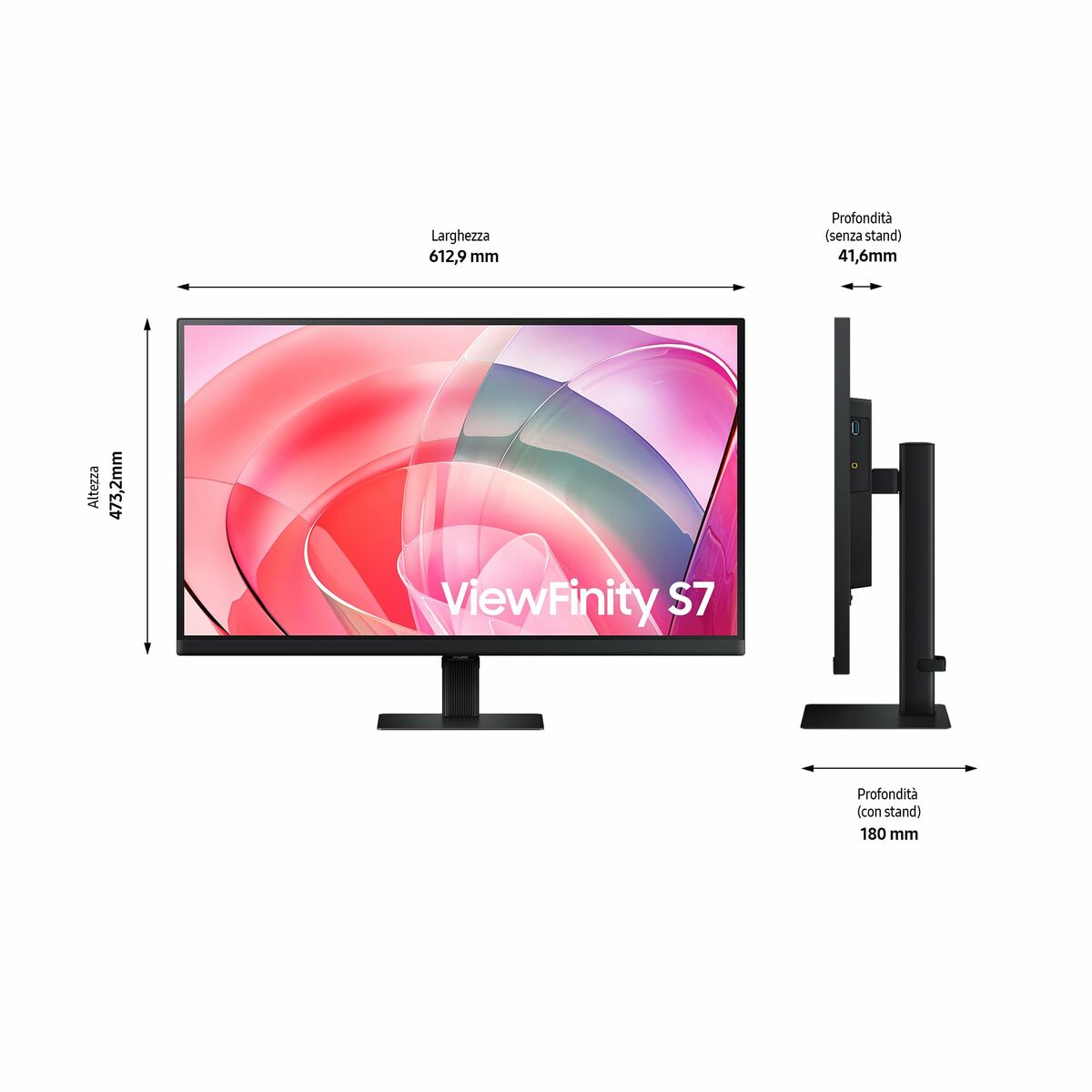 Image de Gaming Monitor Samsung LS27D702EAUXEN 4K Ultra HD 27"