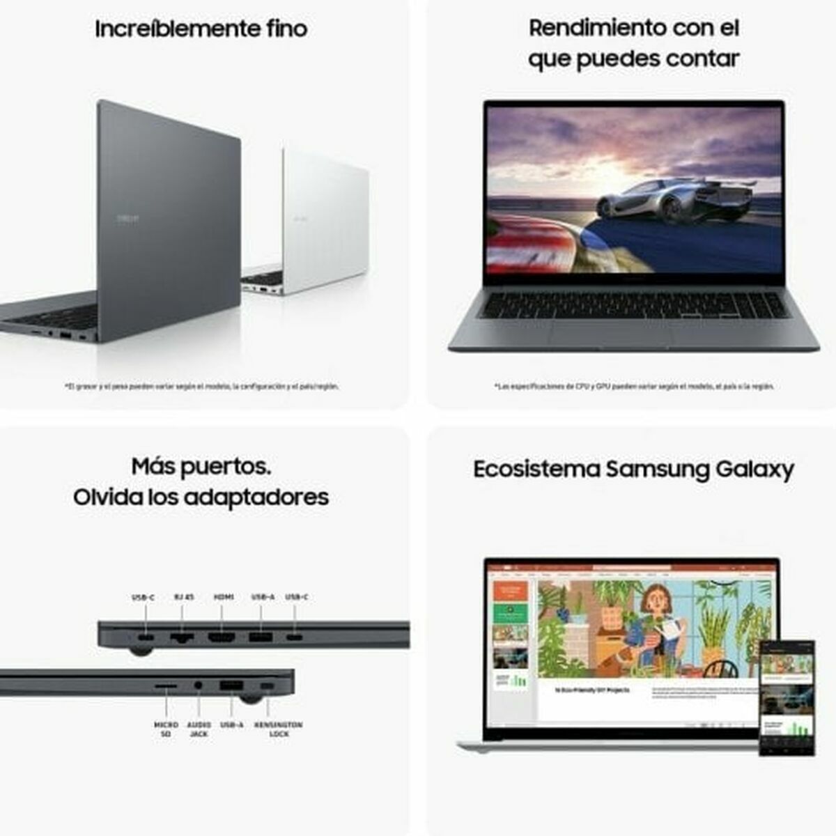Afbeeldingen van Laptop Samsung NP750XGJ-KG2ES 15" 16 GB RAM 512 GB SSD Spanish Qwerty