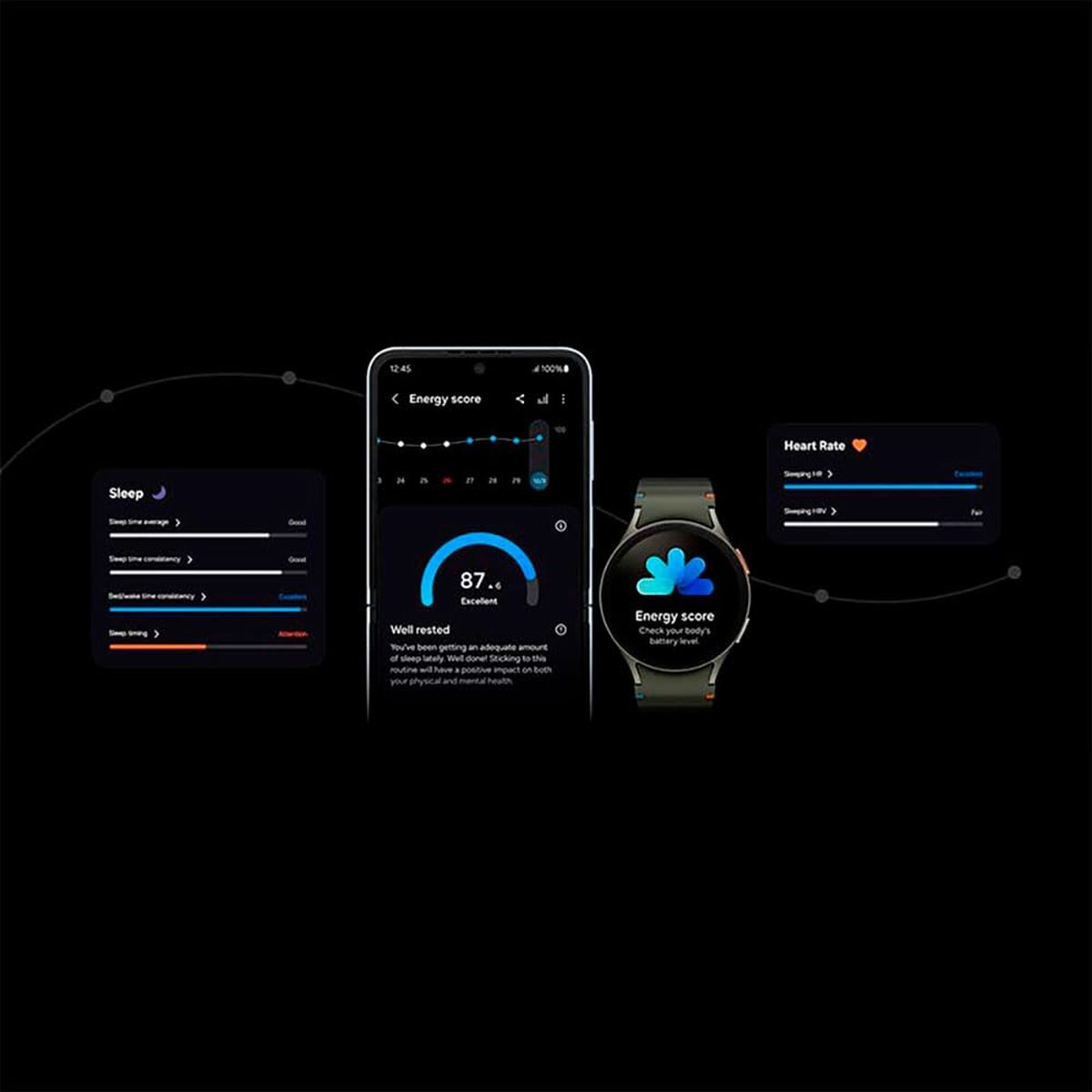 Bild von Smartwatch Samsung GALAXY WATCH 7 SM-L300 grün 15" 1,3" 40 mm