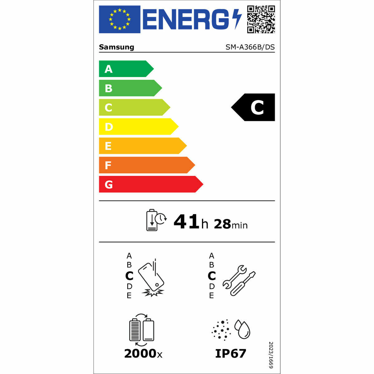 Image de Smartphone Samsung SM-A366 6,7" Octa Core 8 GB RAM 256 GB Black