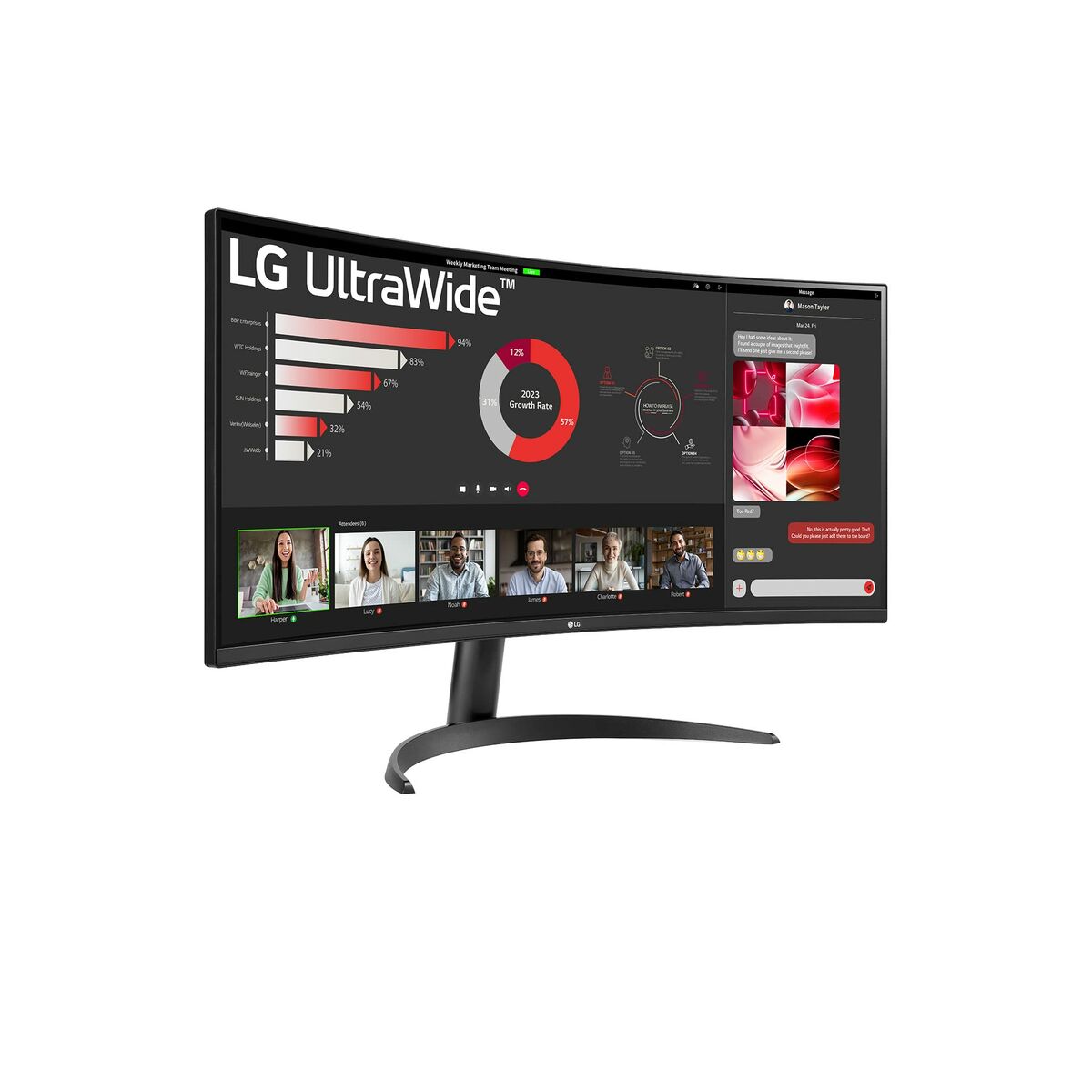 Picture of Monitor LG 34WR50QK-B 34" 100 Hz