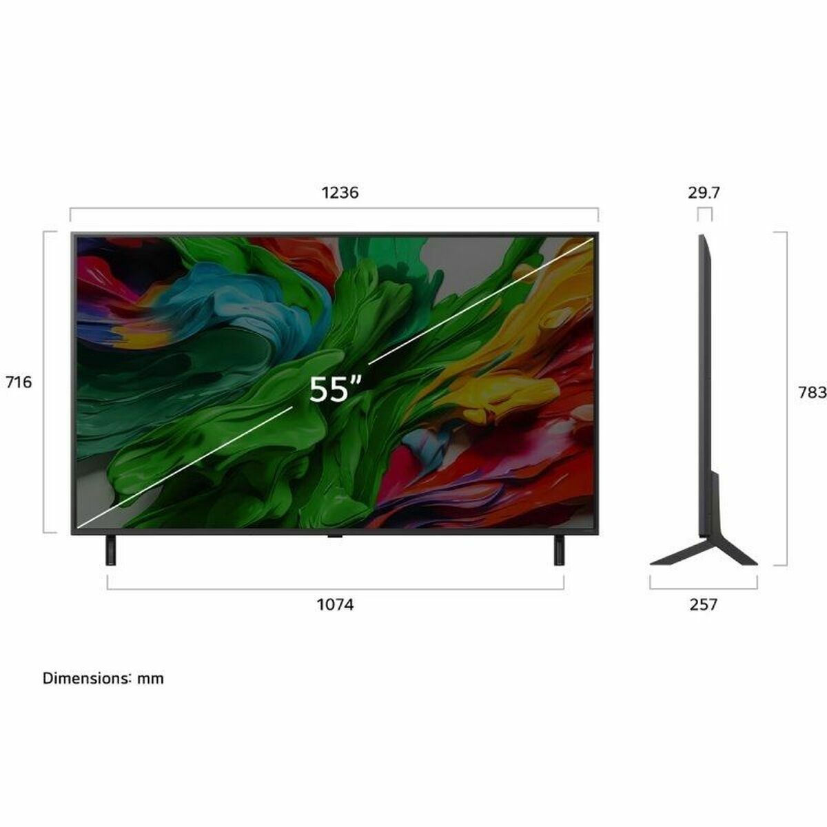 Picture of Smart TV LG 55QNED87A6B 55" (55") 4K Ultra HD (4K Ultra HD) LED HDR Edge-LED AMD FreeSync (LED) (HDR) (Edge-LED) (AMD FreeSync)
