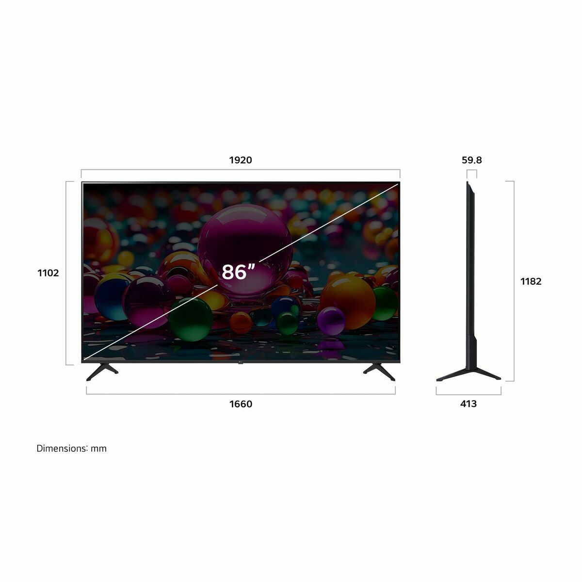 Picture of Smart TV LG 86UA75006LA.AEUQ 86" 4K Ultra HD LED HDR D-LED