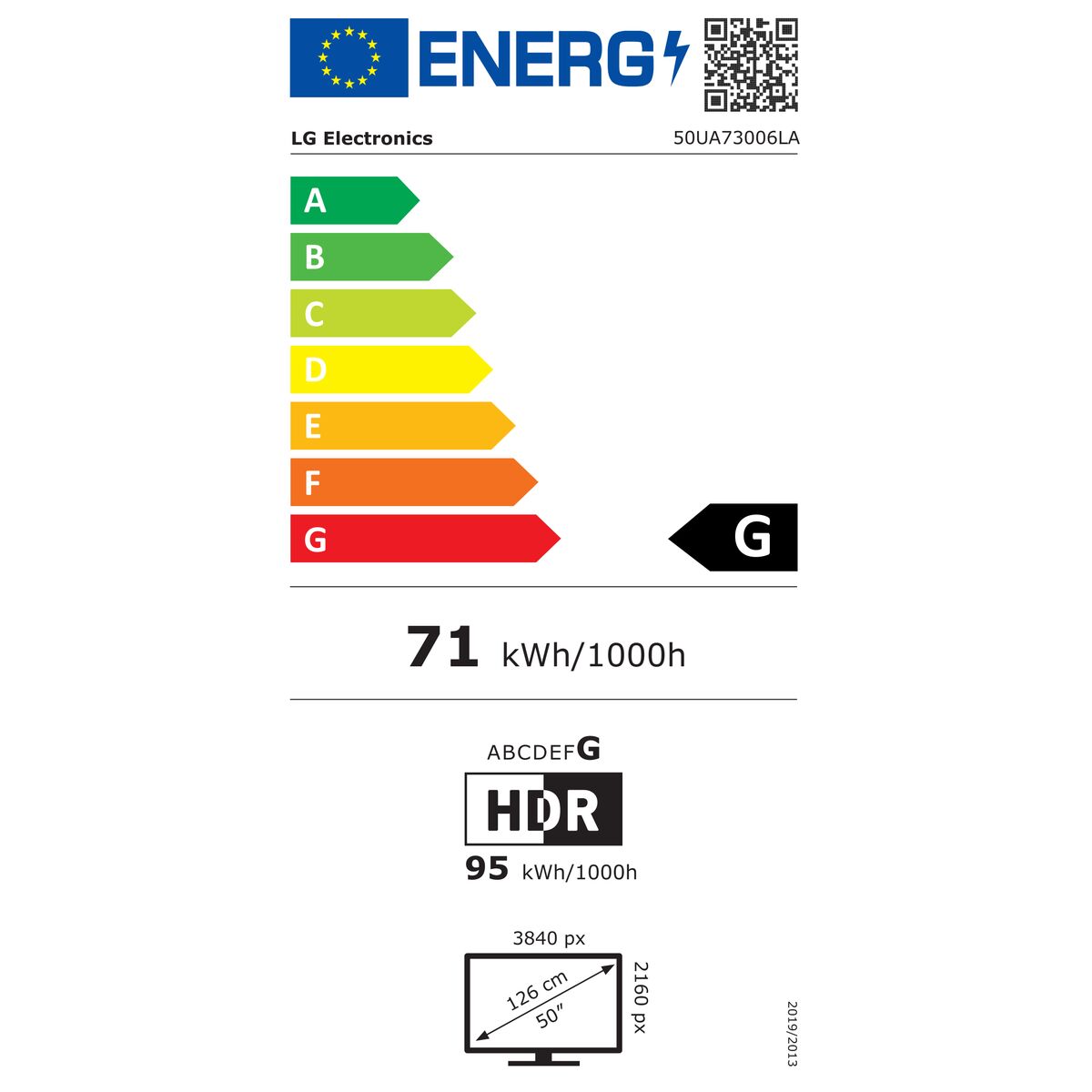 Smart TV LG 50UA73006LB  50 50" 4K Ultra HD LED HDR D-LED