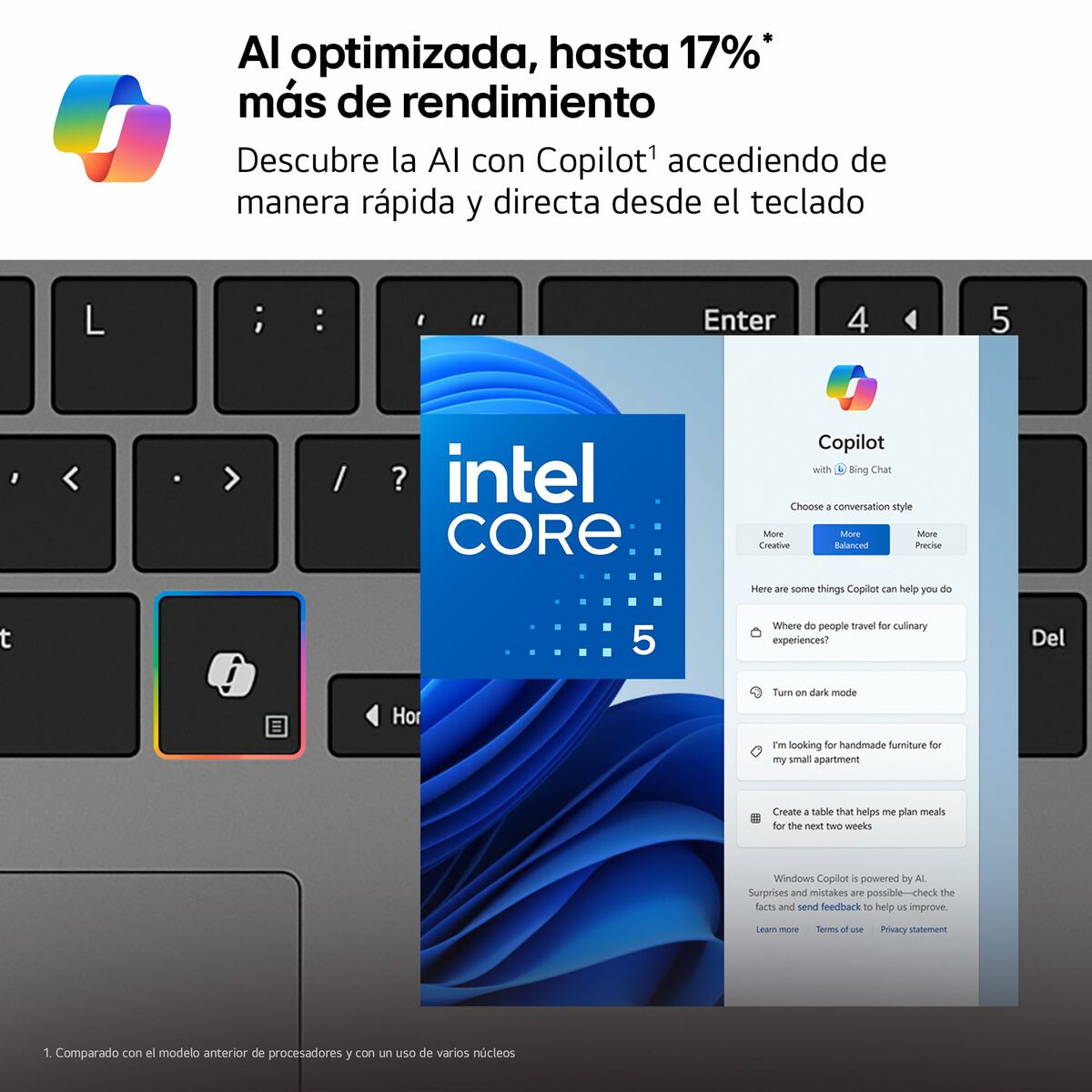 Afbeeldingen van Laptop LG 15U50T-G.AA56B Spanish Qwerty 15" 16 GB RAM 512 GB SSD