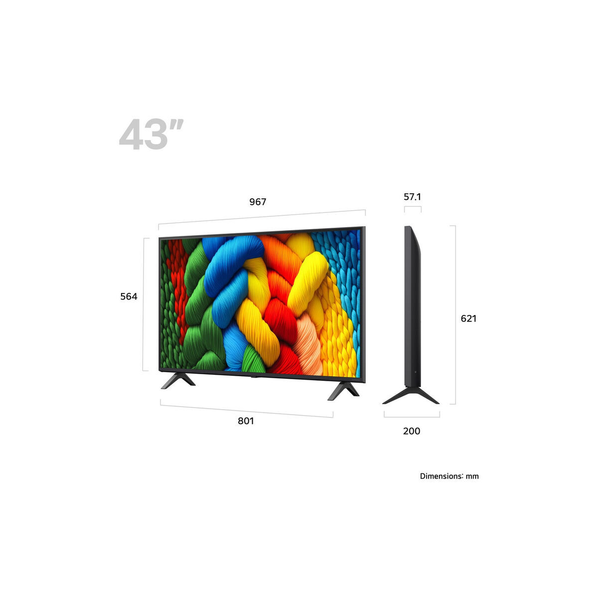 Picture of Smart TV LG 43NANO80A6BAEU 4K Ultra HD 43" LED HDR D-LED NanoCell LCD