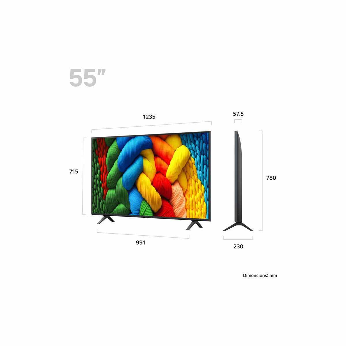 Kép Smart TV LG 55NANO80A6B.AEU 55" 4K Ultra HD LED HDR D-LED NanoCell