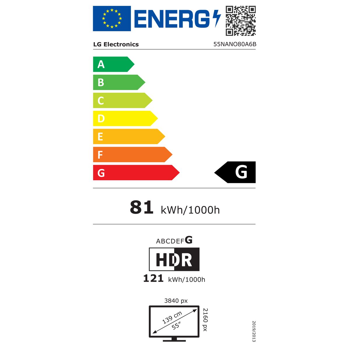 Kép Smart TV LG 55NANO80A6B.AEU 55" 4K Ultra HD LED HDR D-LED NanoCell