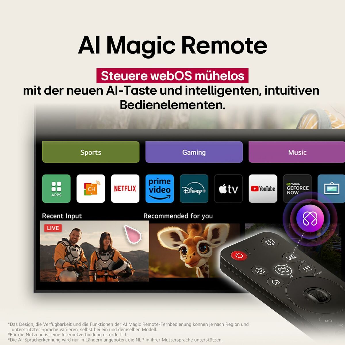 Smart TV LG 43QNED82A6B.AEU 43" 4K Ultra HD LED HDR Edge-LED LCD QNED