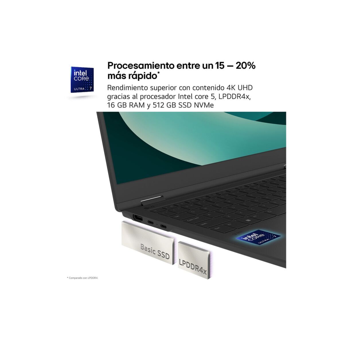 Image de Laptop LG 14Z90RU-G.AA55B 35" Spanish Qwerty i5-1334U 16 GB RAM 512 GB SSD