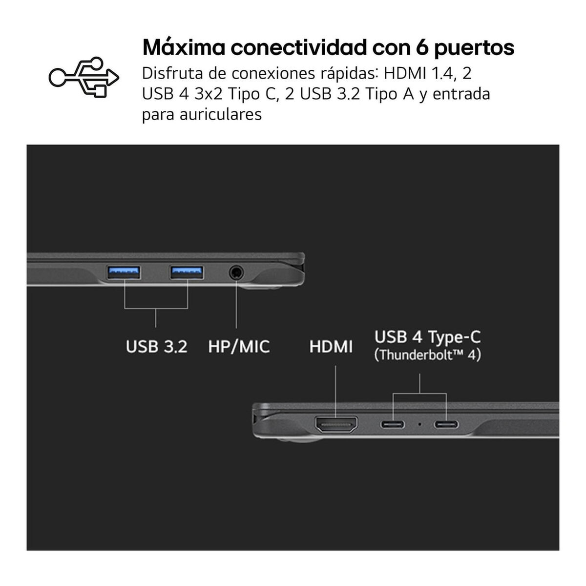 Picture of Laptop LG 16Z90RU-G.AA55B 16" Intel Core i5 i5-1334U 16 GB RAM 512 GB SSD