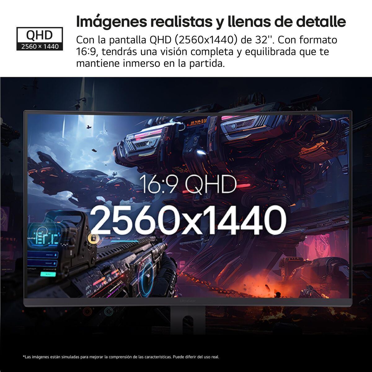 Image de Gaming Monitor LG 32G600A-B Quad HD 32"