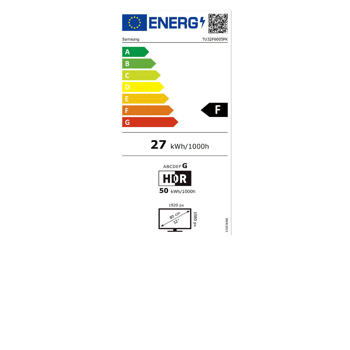 Afbeeldingen van Smart TV Samsung TU32F6005FKXXC 32" Full HD 4K Ultra HD LED HDR HDR10+