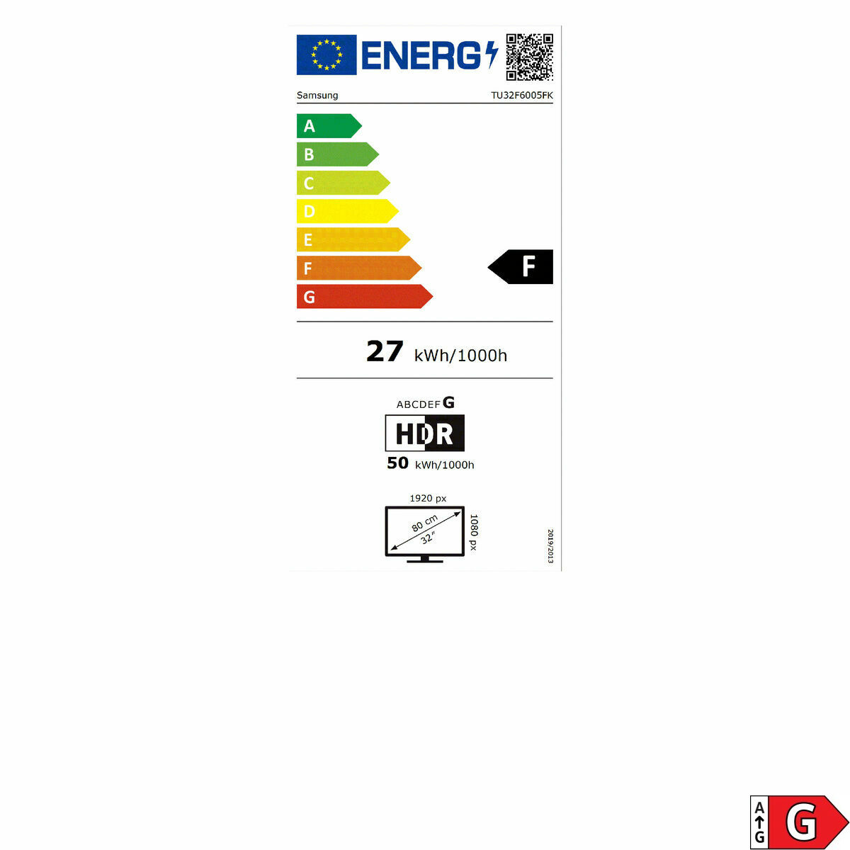 Kép Smart TV Samsung TU32F6005FXK 32 Full HD 32" LED