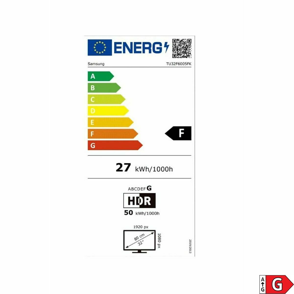 Kép Smart TV Samsung TU32F6005FXK 32 Full HD 32" LED