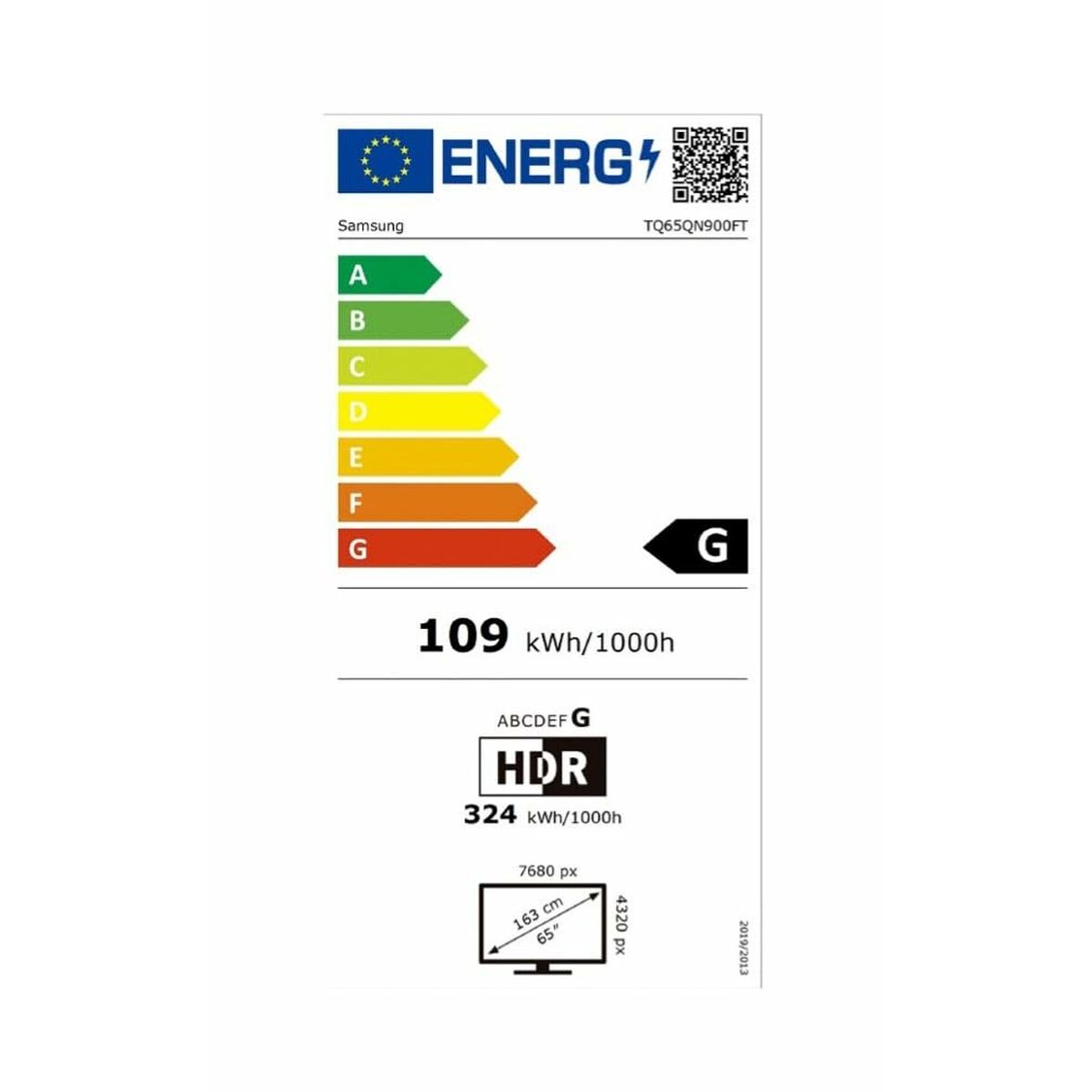 Afbeeldingen van Smart TV Samsung TQ65QN900F 65" 8K Ultra HD HDR QLED Neo QLED