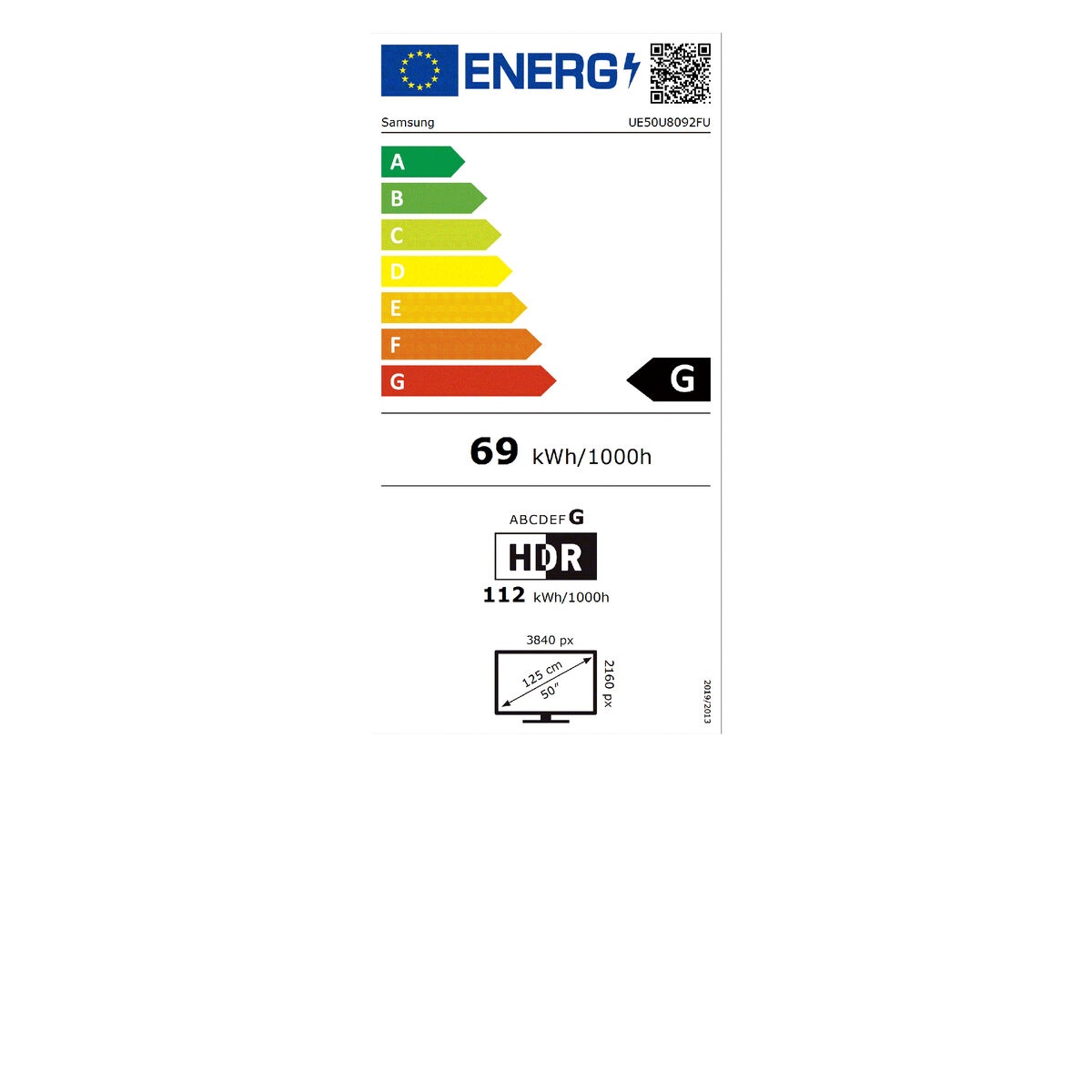 Smart TV Samsung UE50U8092FUXXH LED HDR 50"