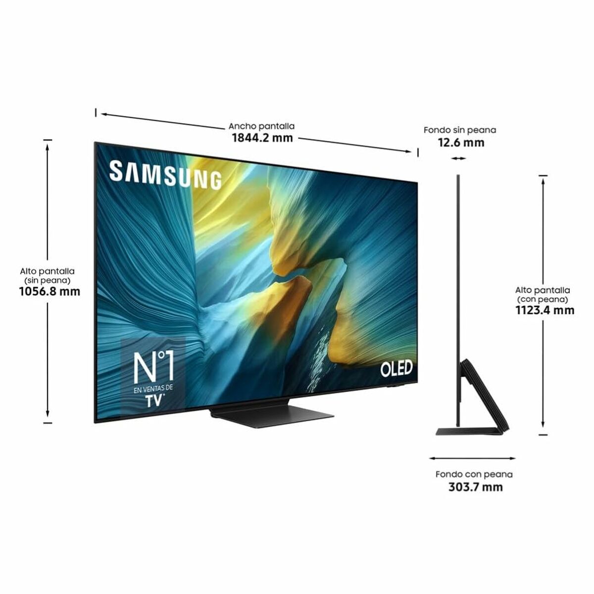 Kép Smart TV Samsung TQ83S95FAEXX 83 83" 4K Ultra HD HDR OLED QLED