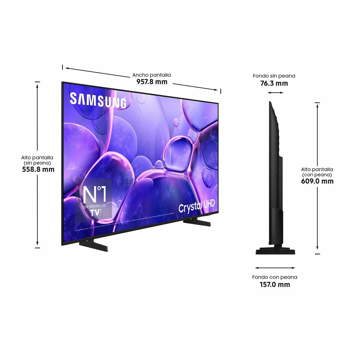 Afbeeldingen van Smart TV Samsung TU43U8005FUX 43 43" 4K Ultra HD LED HDR QLED