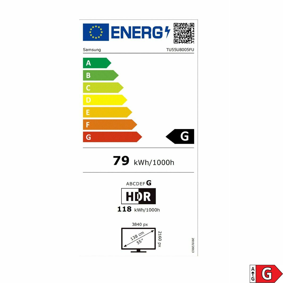 Picture of Smart TV Samsung TU55U8005FUXXC 4K Ultra HD 55" LED HDR QLED