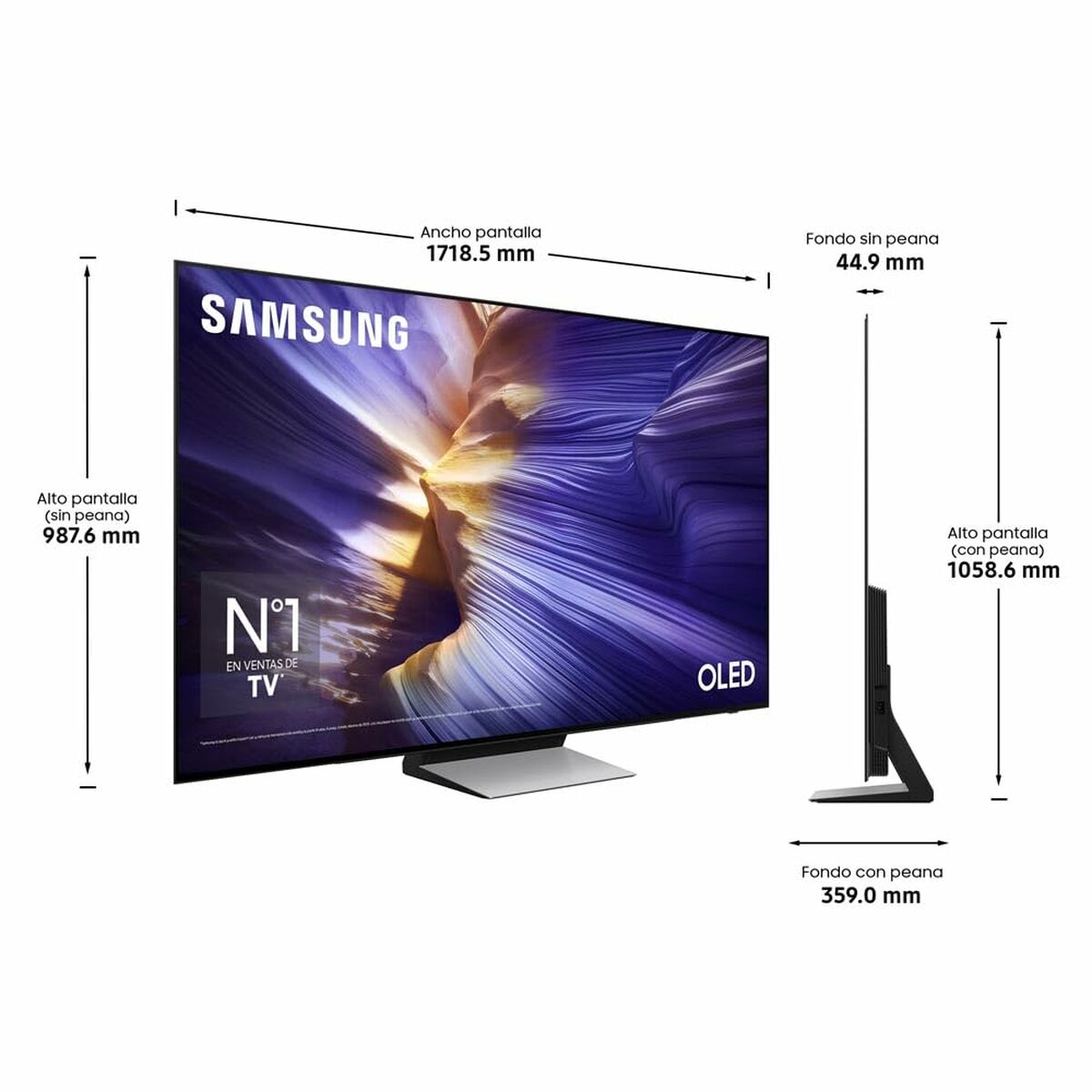 Smart TV Samsung 77 TQ77S90F 77" 4K Ultra HD HDR OLED