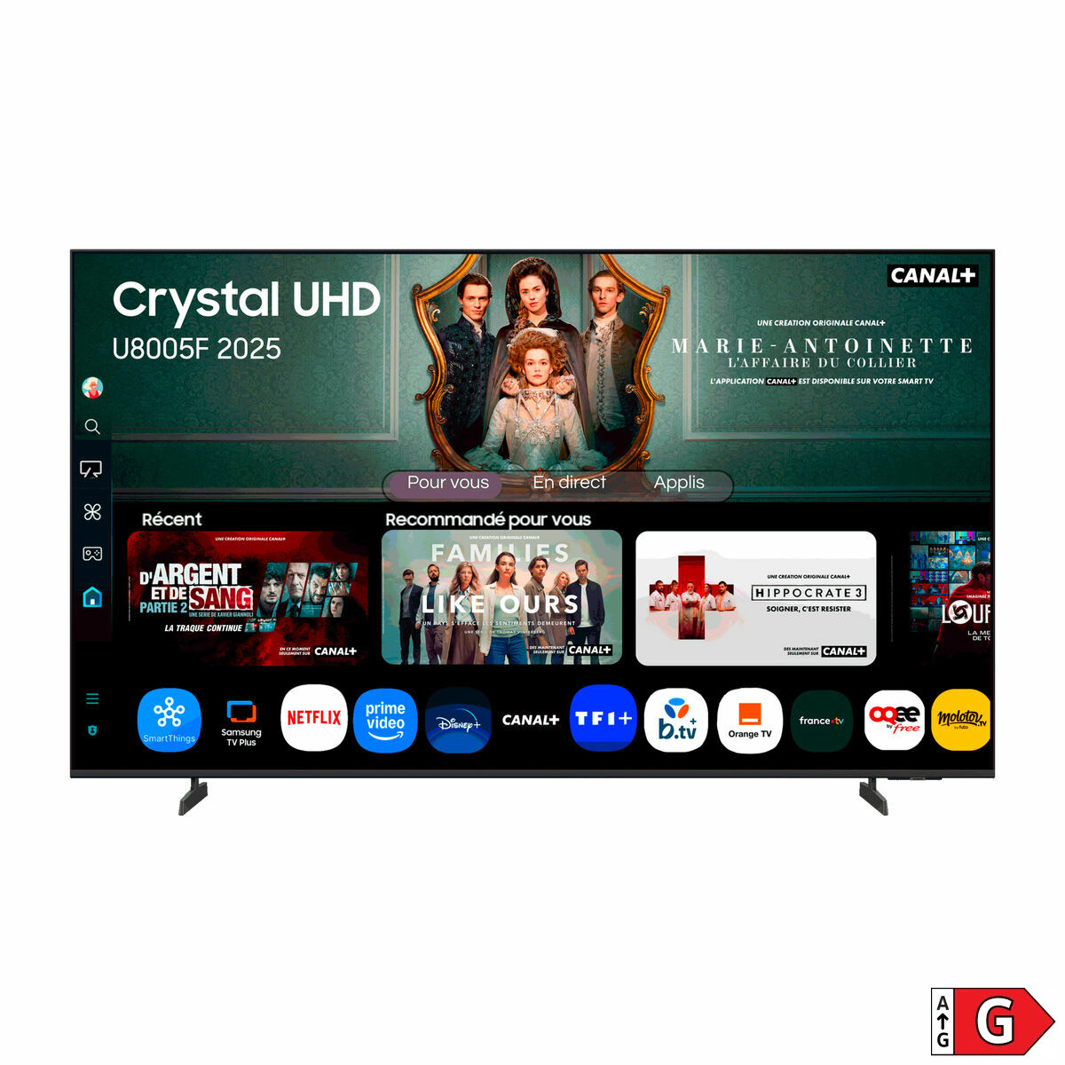 Afbeeldingen van Smart TV Samsung TU75U8005FUX 75 75" 4K Ultra HD LED HDR QLED