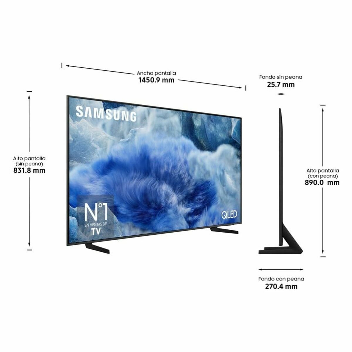 Smart TV Samsung TQ65Q8FAAUXXC 65" (65") 4K Ultra HD (4K Ultra HD) HDR QLED (HDR) (QLED)