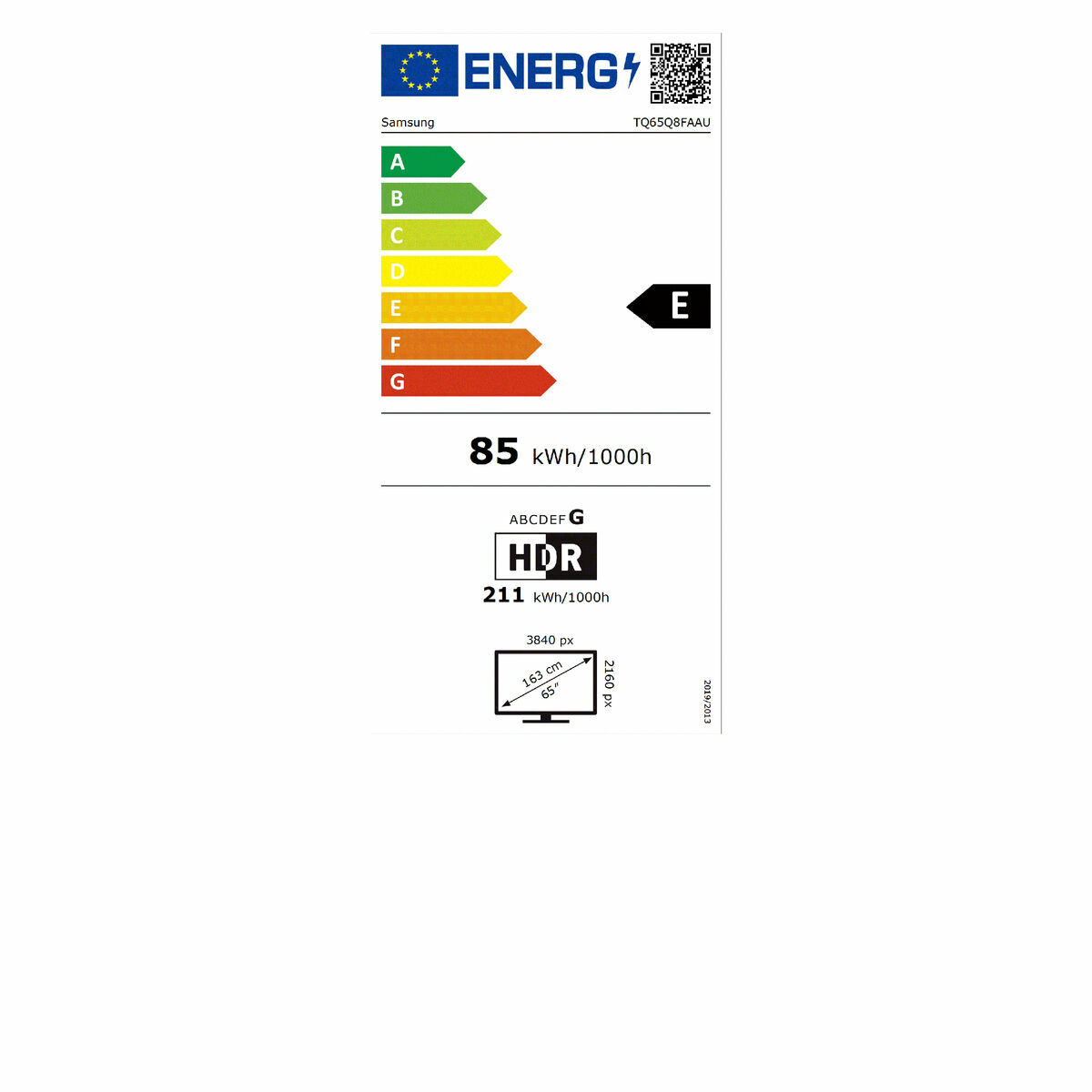 Afbeeldingen van Smart TV Samsung TQ65Q8FAAUXXC 65" (65") 4K Ultra HD (4K Ultra HD) HDR QLED (HDR) (QLED)