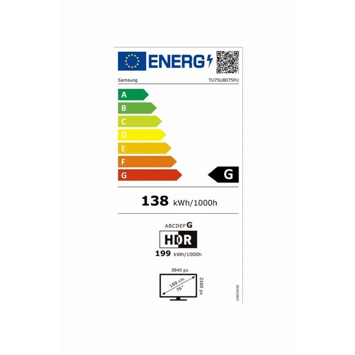 Immagine di Smart TV Samsung TU75U8075FUX 75 75" 4K Ultra HD LED HDR