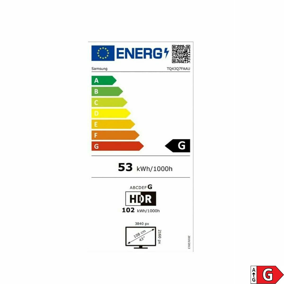 Image de Smart TV Samsung TQ43Q7F 43" 4K Ultra HD HDR QLED
