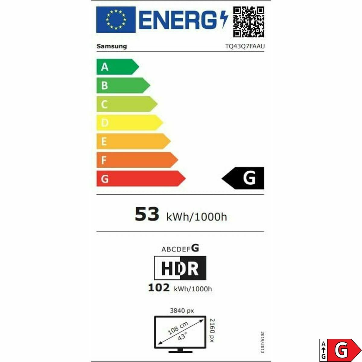 Image de Smart TV Samsung TQ43Q7F QLED 43" 4K Ultra HD