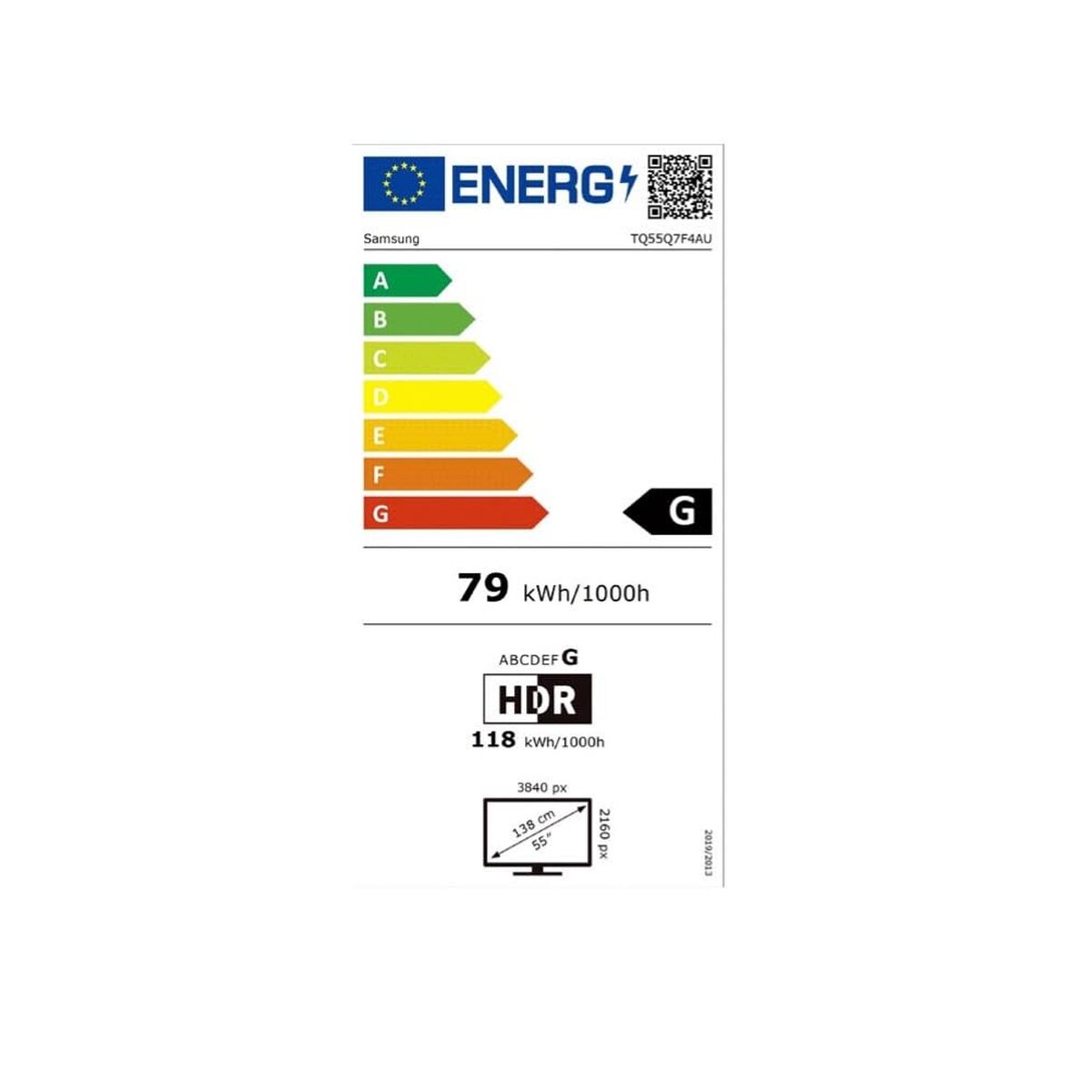 Picture of Smart TV Samsung TQ55Q7F4AUXXC 55" 4K Ultra HD HDR QLED