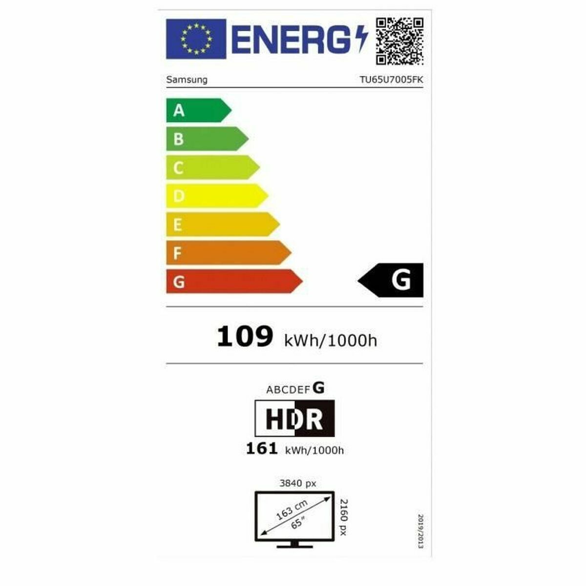 Afbeeldingen van Smart TV Samsung TU65U7005FKX 65 65" 4K Ultra HD LED HDR