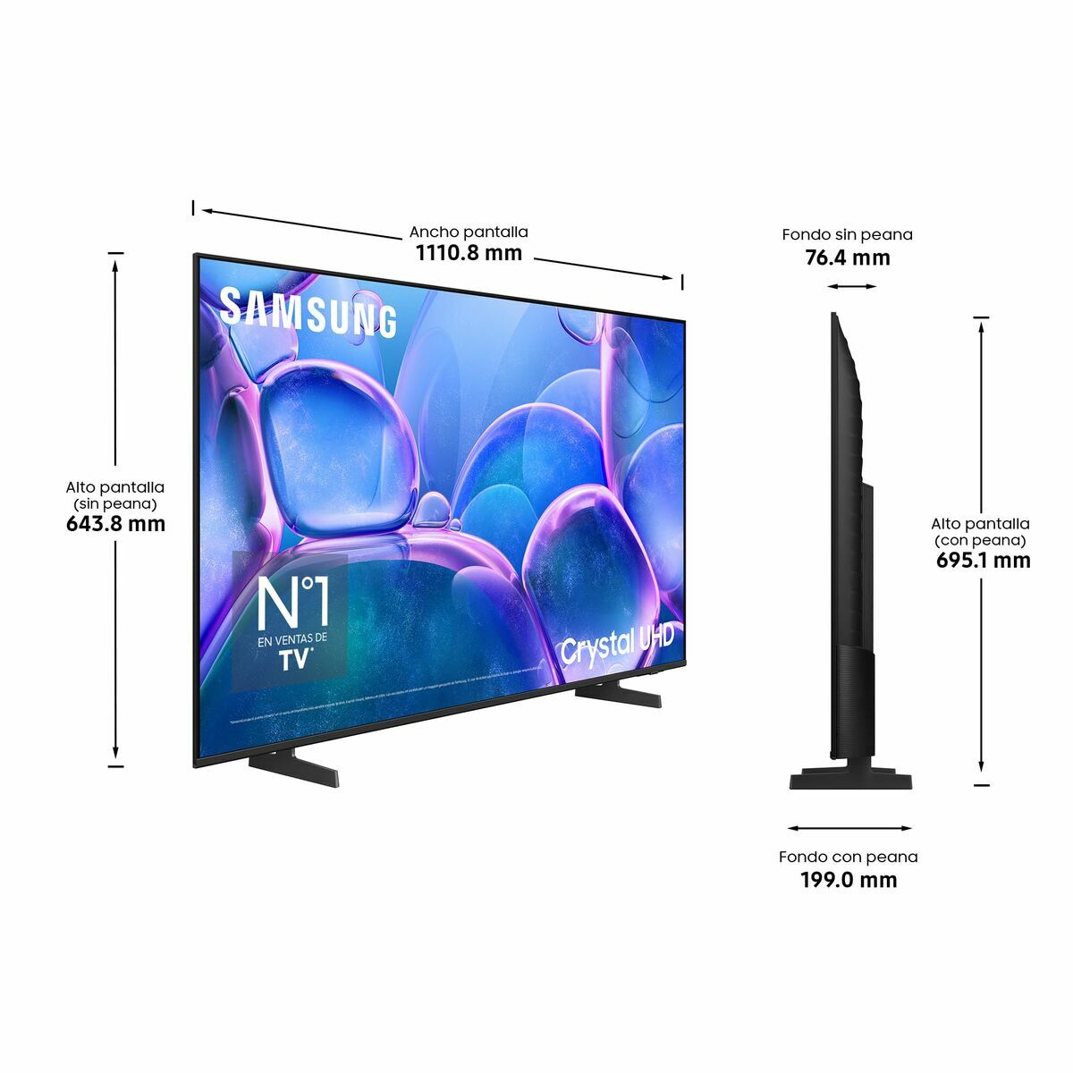 Kép Smart TV Samsung TU50U7005FKX 50 50" 4K Ultra HD LED HDR