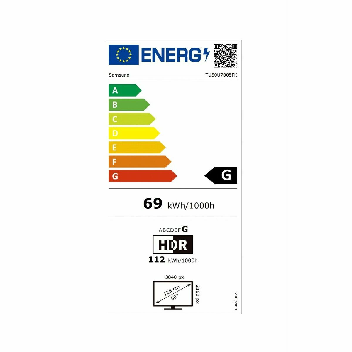 Kép Smart TV Samsung TU50U7005FKX 50 50" 4K Ultra HD LED HDR