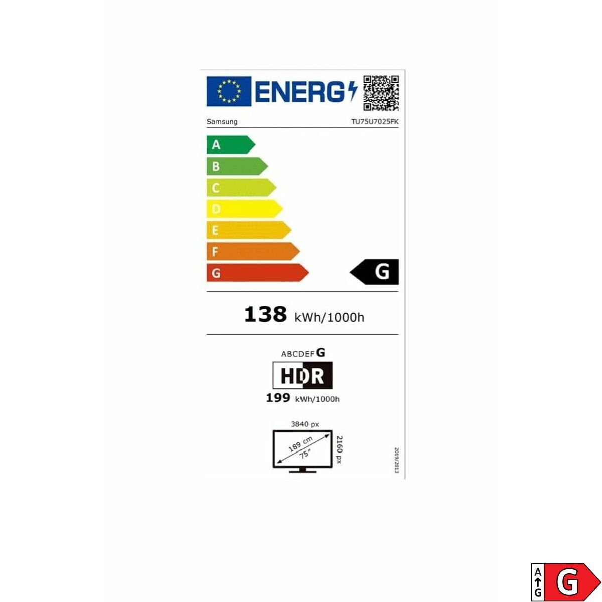 Image de Smart TV Samsung TU75U7025FKX 75 75" 4K Ultra HD LED HDR