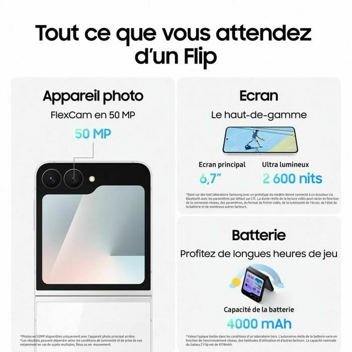 Smartfony Samsung SM-F761BZKHEUB 6,7" 8 GB RAM 256 GB Czarny