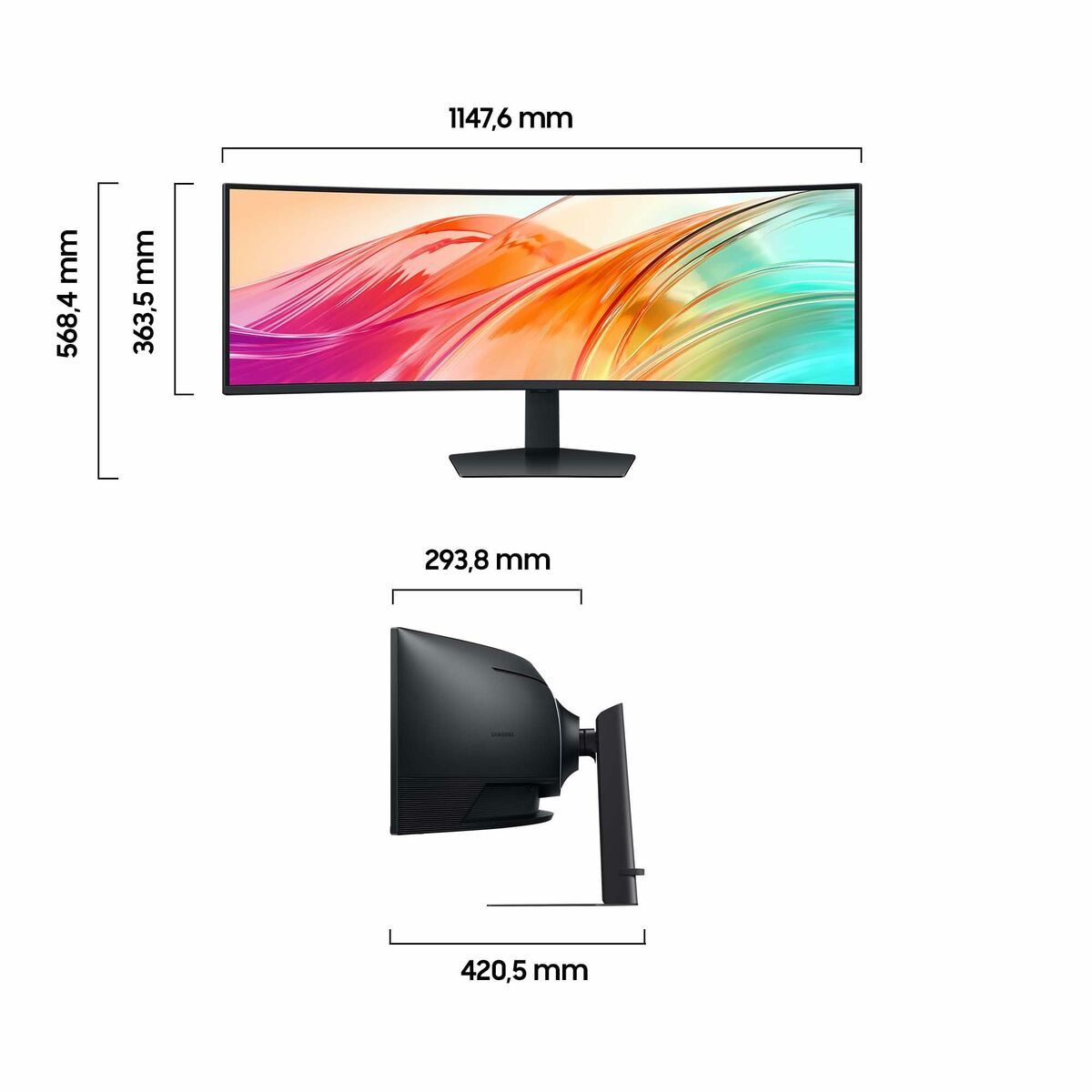 Afbeeldingen van Monitor Samsung ViewFinity S9 S95UF S49F950UAU 49" LCD