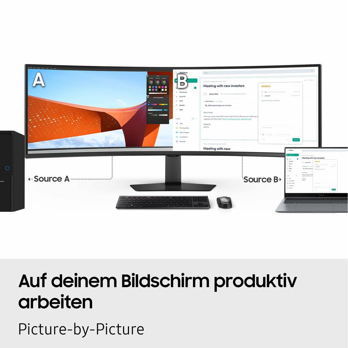Afbeeldingen van Monitor Samsung ViewFinity S9 S95UF S49F950UAU 49" LCD