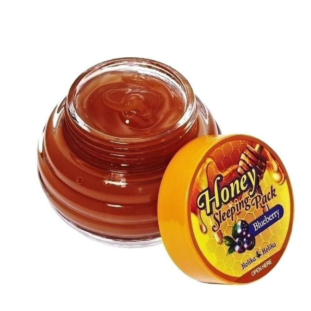 Masque Hydratant Nuit Holika Holika Honey Sleeping Pack Myrtille (90 ml)