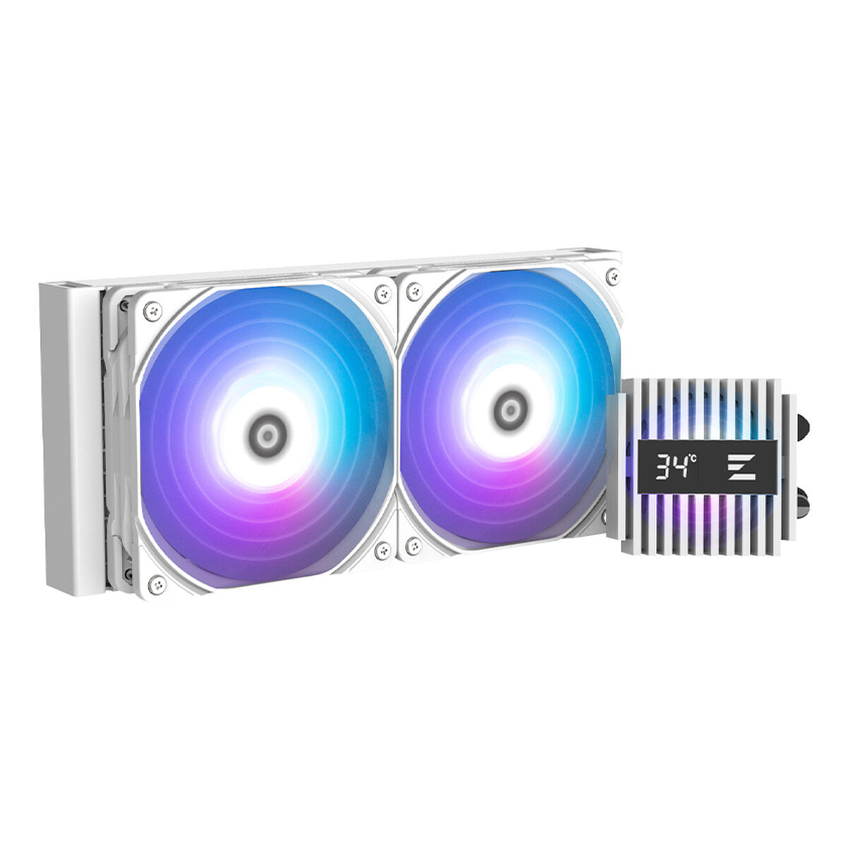 Image secondaire de Ventillateur de cabine Zalman ALPHA2 A24 WHITE Ø 12 cm