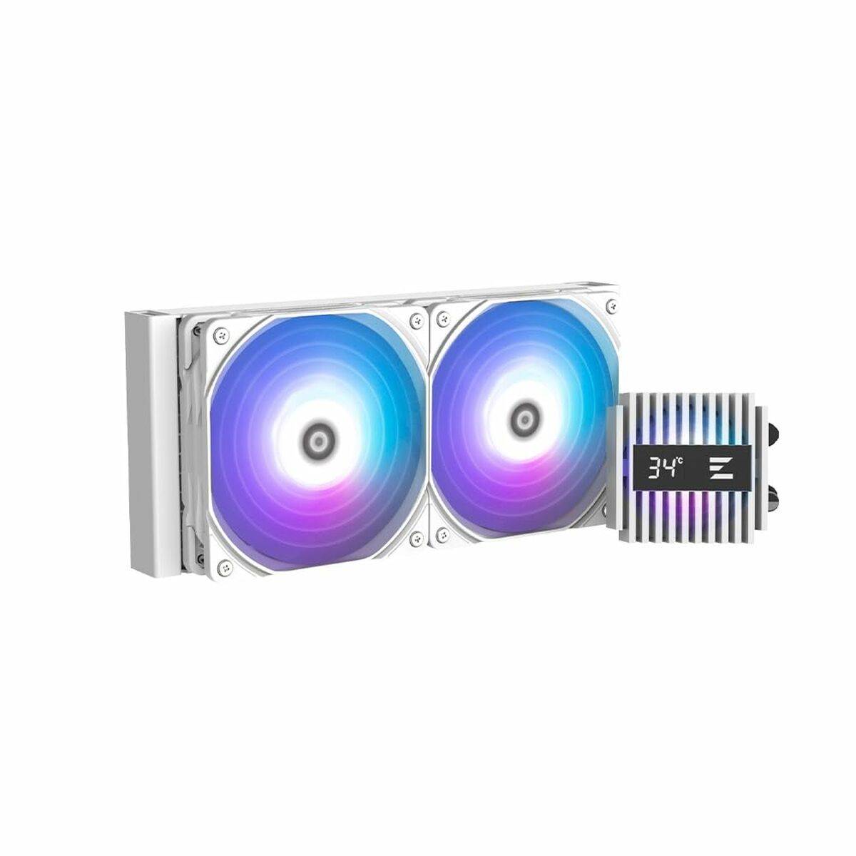 Afbeeldingen van Box Ventilator Zalman ALPHA2 A24 WHITE Ø 12 cm