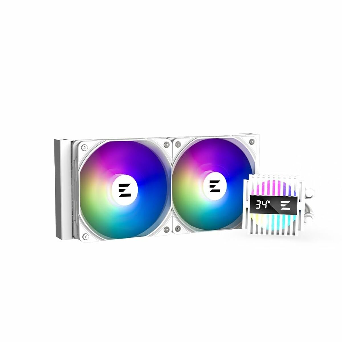 Afbeeldingen van Box Ventilator Zalman ALPHA2 A24 WHITE Ø 12 cm