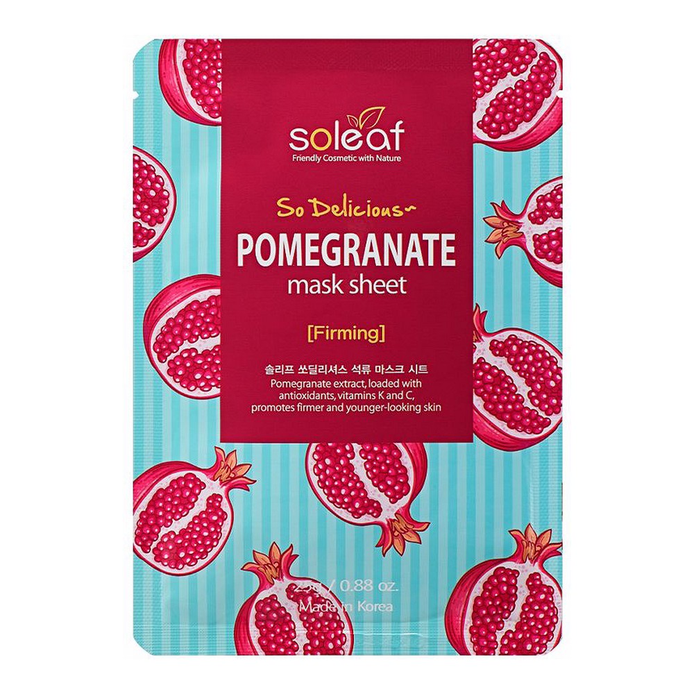 Toning Face Mask So Delicious Soleaf Pomegranate (25 g)