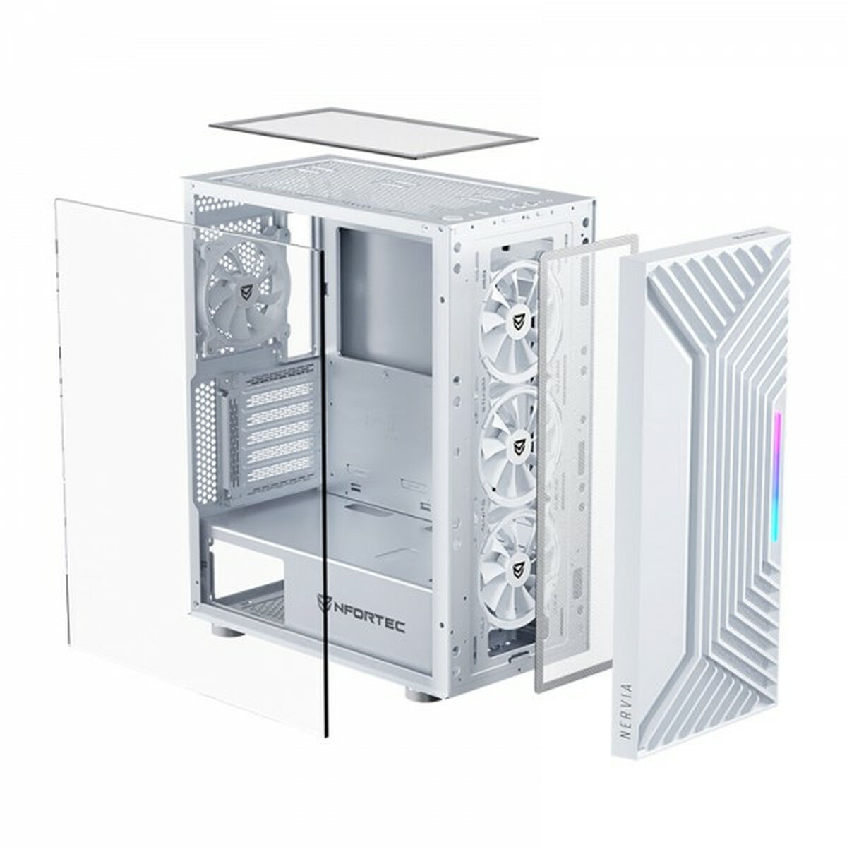 Afbeeldingen van ATX Semi-tower Box Nfortec NF-CS-NERVIA-W White